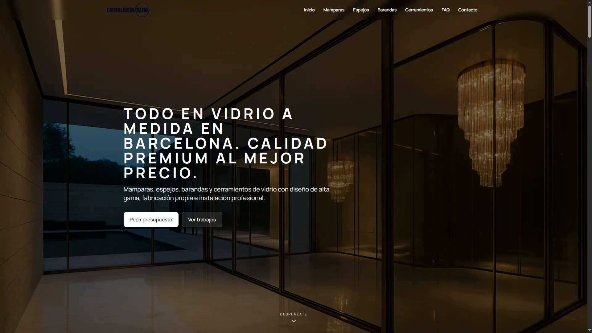 Web cristalería premium